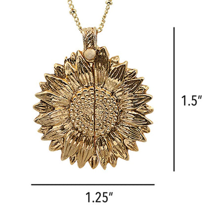 Personalized Year to Remember Sunflower Necklace