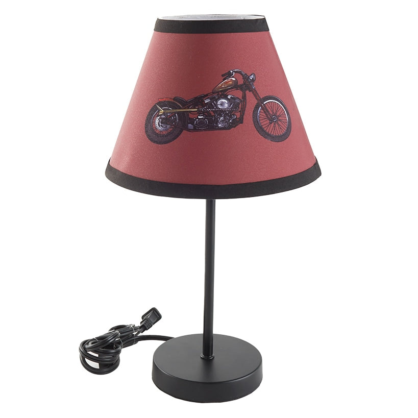 Vintage Motorcycle Table Lamp