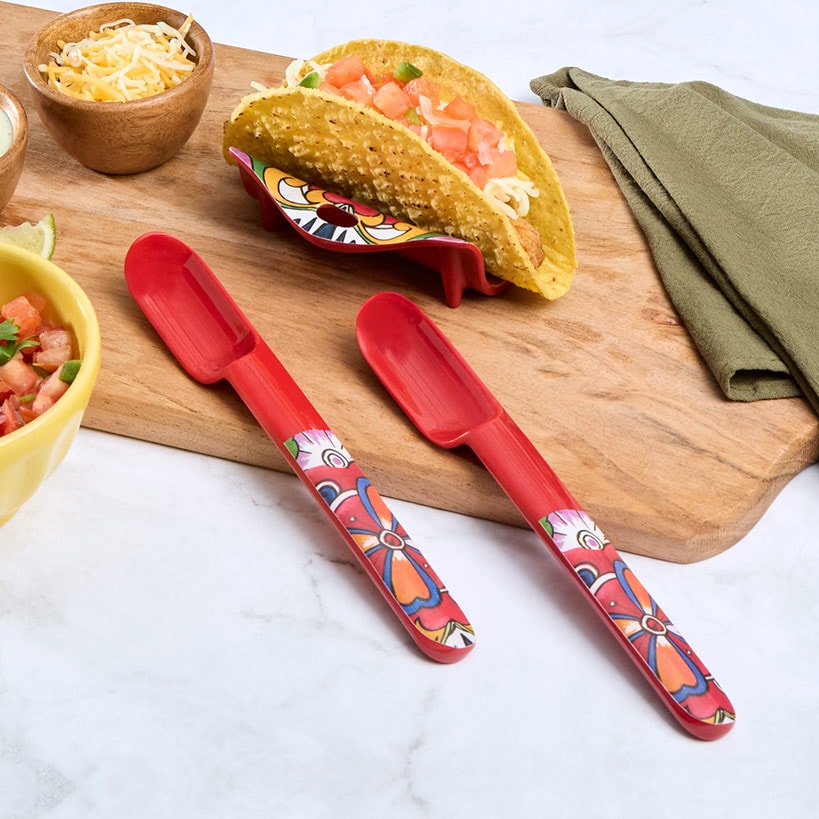 Taco Kitchen Accessories - Shell Holder or Spoons#select-item_taco-holder-red