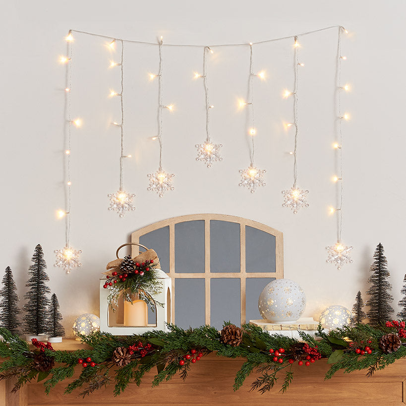 Themed Multi-Use Curtain Lights - Snowflake, Star, or Starburst#select-lights_snowflake