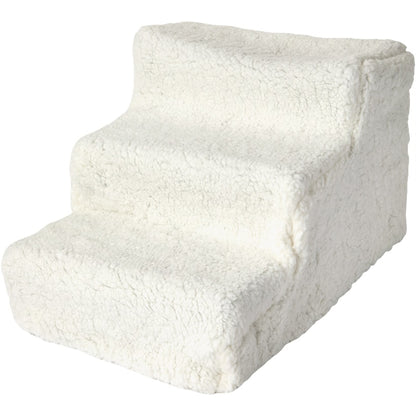 Pet Parade® Three Step Stairs Dog and Cat Easy Access To Beds Couch