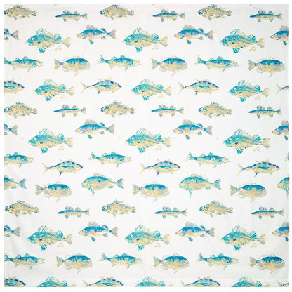 Tisa Fish Shower Curtain, Bath Rug, Hand Towels, Valance, or Hooks