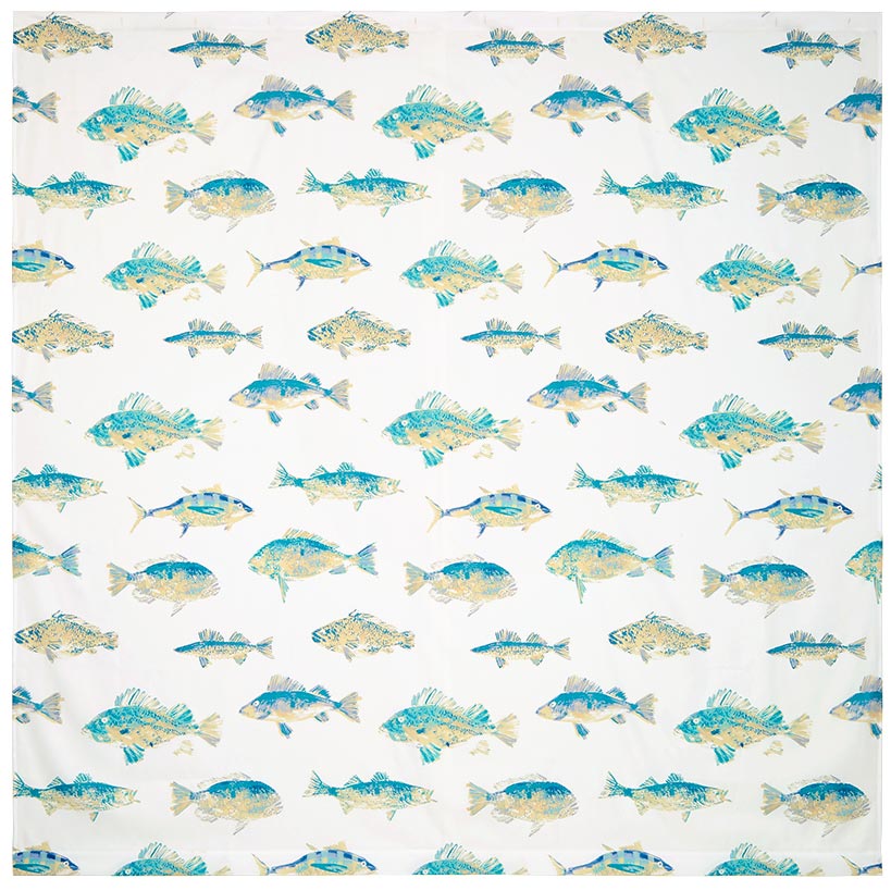 Tisa Fish Shower Curtain, Bath Rug, Hand Towels, Valance, or Hooks#select-item_shower-curtain