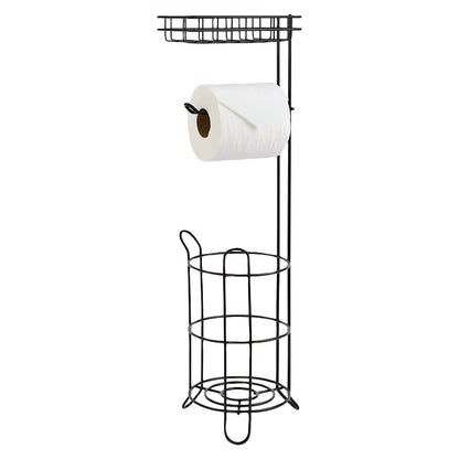 Vertical Toilet Paper Holder with Storage