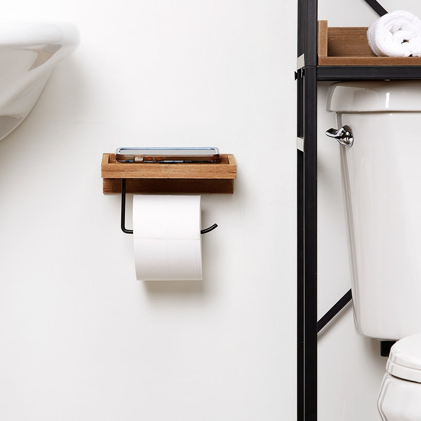 Farmhouse Bathroom Furniture Collection in Metal and Wood#select-item_toilet-tissue-holder-natural