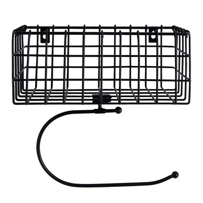 Bathroom Toilet Paper Holder or Towel Holder with Storage Shelf