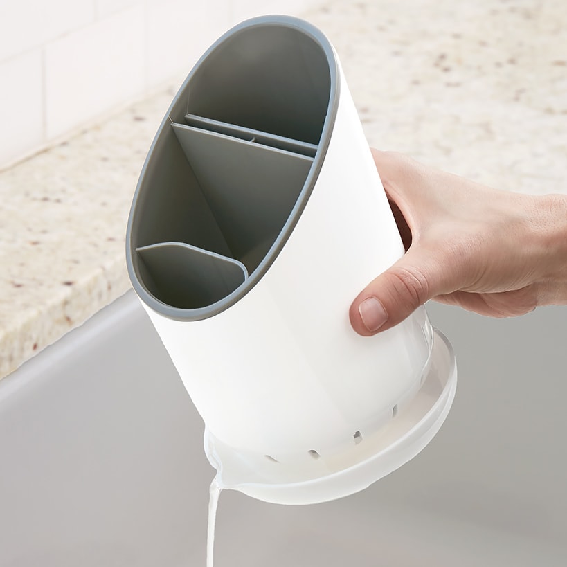 Kitchen Utensil Holder with Drip Tray