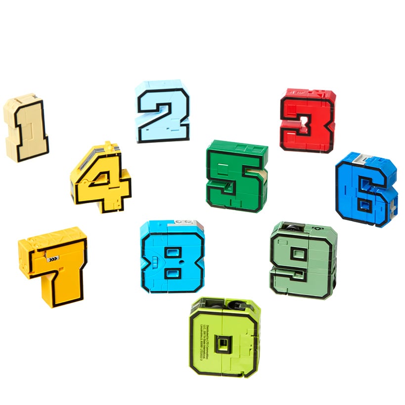 Kids' Transforming Numbers Bots - Numbers to Vehicles and Back