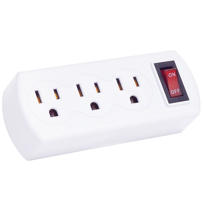 Triple Outlet Plug Adapter On/Off Switch Energy Saving ETL Listed | The ...