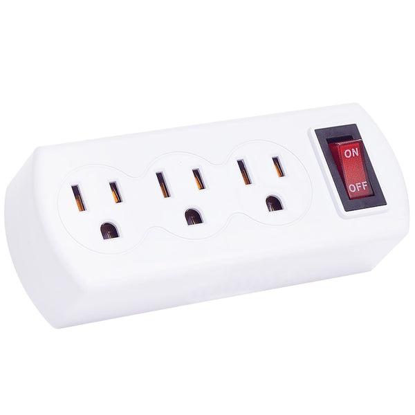 Triple Outlet Plug Adapter On/Off Switch Energy Saving ETL Listed | The ...