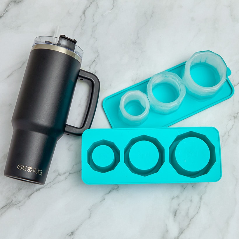 Silicone Cylinder Ice Cube Tray for Tumblers