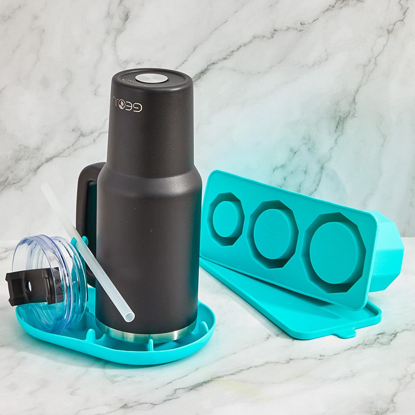 Silicone Cylinder Ice Cube Tray for Tumblers