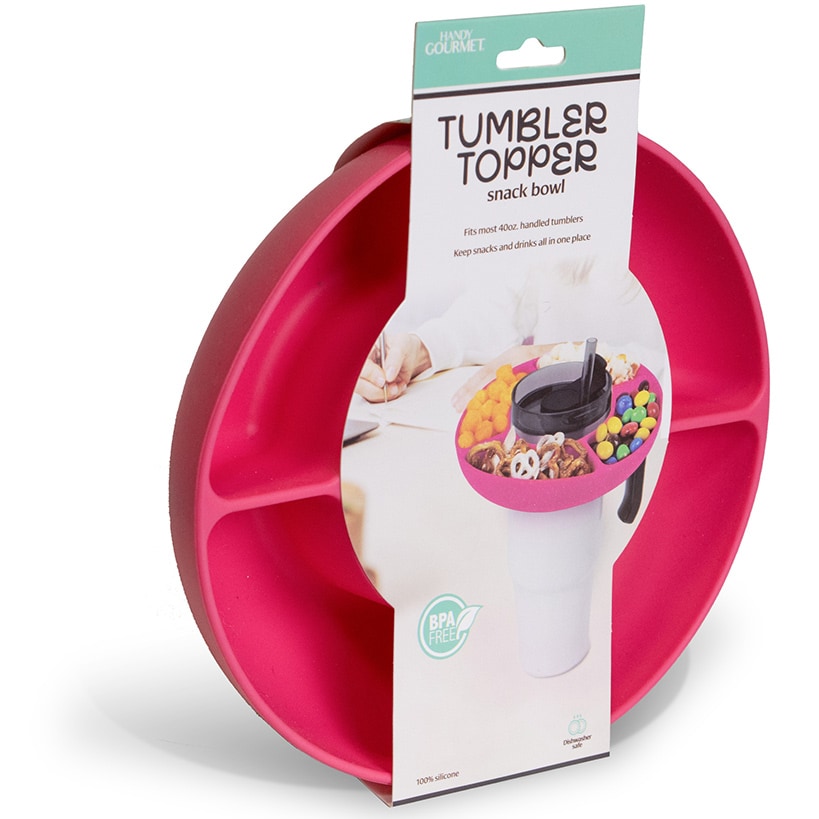 Tumbler Topper Divided Snack Bowl