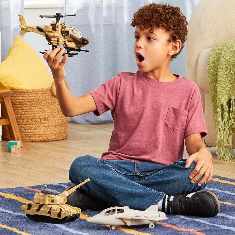 U.S. Army Combat Forces Toy Set - Military Vehicles for Imaginative Play