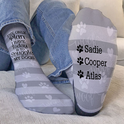 Personalized Snuggle Pet Unisex Crew Socks