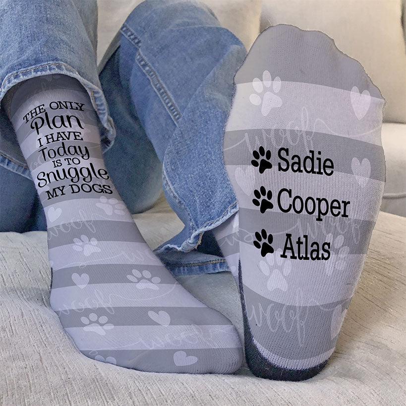 Personalized Snuggle Pet Unisex Crew Socks
