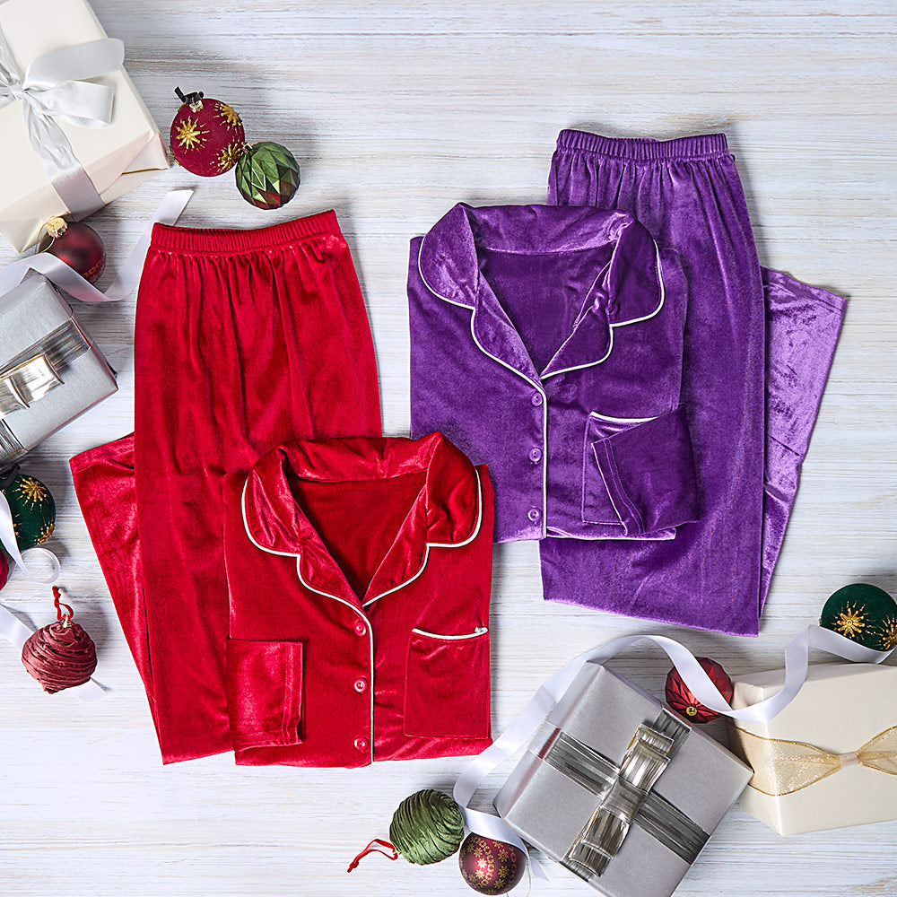 Velour Women's Pajama 2-Pc Set | The Lakeside Collection
