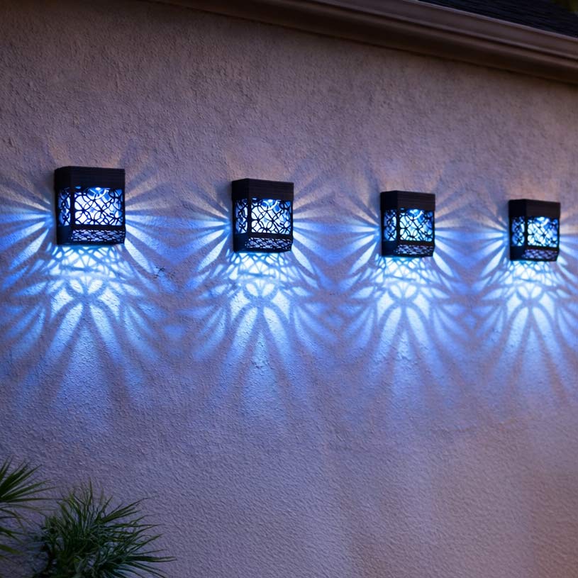 Shadow Cast Wall-Mounted Solar Lights-Set of 2
