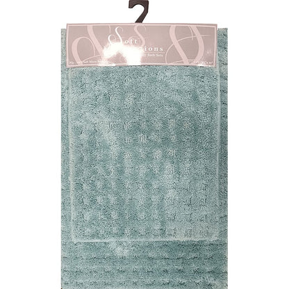 Homewear Soft Sensations Waffle Bath Set with Non-Skid Backing, 2-Pc.