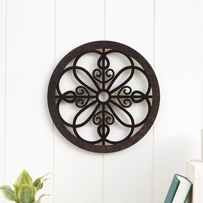Scrolled Wall Medallion Elegant Metal Wall Art Decor