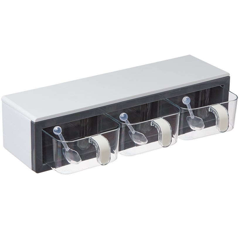 Seasoning Storage Containers with Spoons - 3 Compartments#select-item_wall-storage-rack