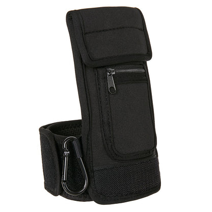 Water Bottle Pouch With Cell Phone Pocket, Secure Pocket and Lanyard