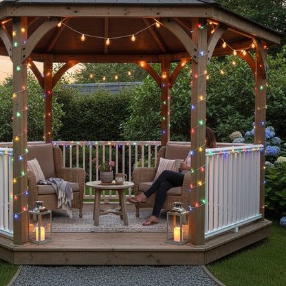 Waterproof Rope Lights With 8 Light Settings - 17 Ft