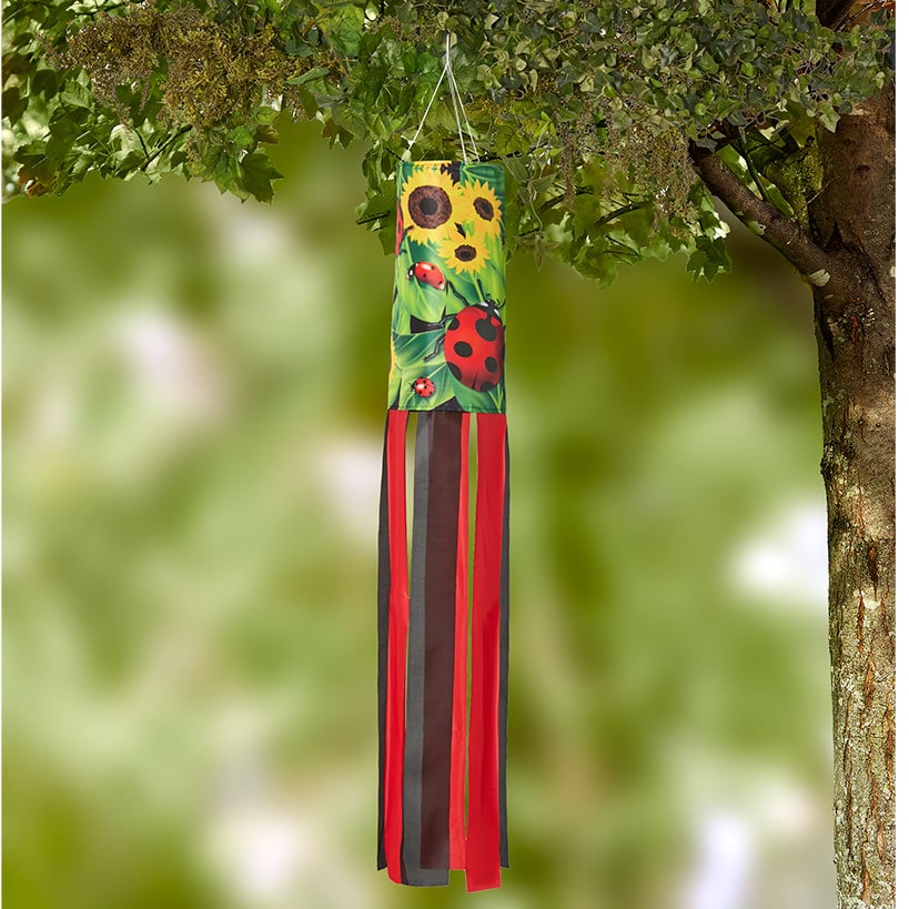 Whimsical Spring Windsocks Ladybug or Butterfly#select-windsock_ladybug
