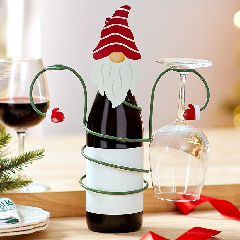 Christmas Wine Bottle And Glass Holder#select-character_gnome