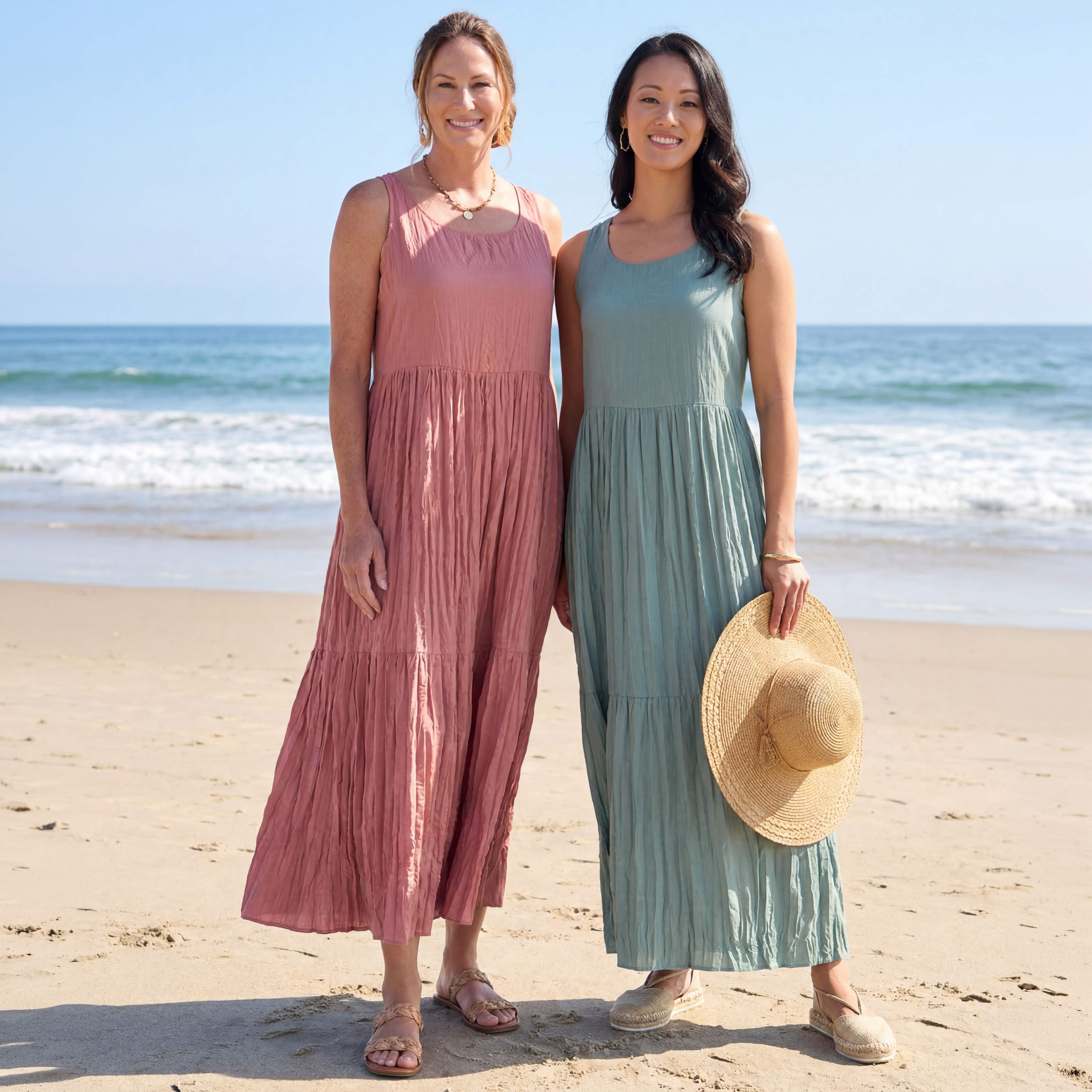 The Lakeside Collection Women's Tiered A-Line Maxi Dress - 2X,Mauve The Lakeside Collection Women's Tiered A-Line Maxi Dress - 2X,Mauve