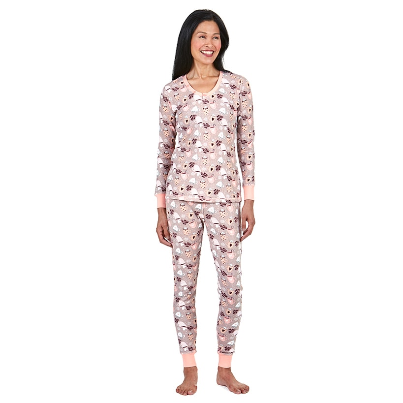 Women's Isotoner Waffle Knit Thermal Sets