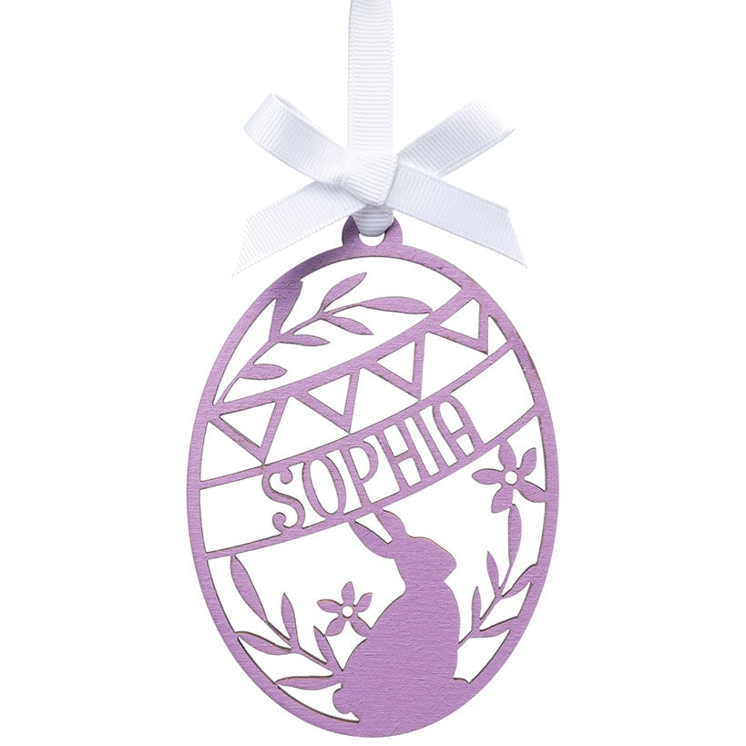 Personalized Painted Wood Easter Egg