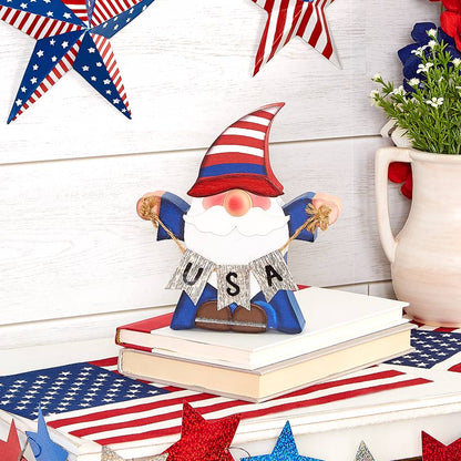Americana Gnome Stars and Stripes Decor
