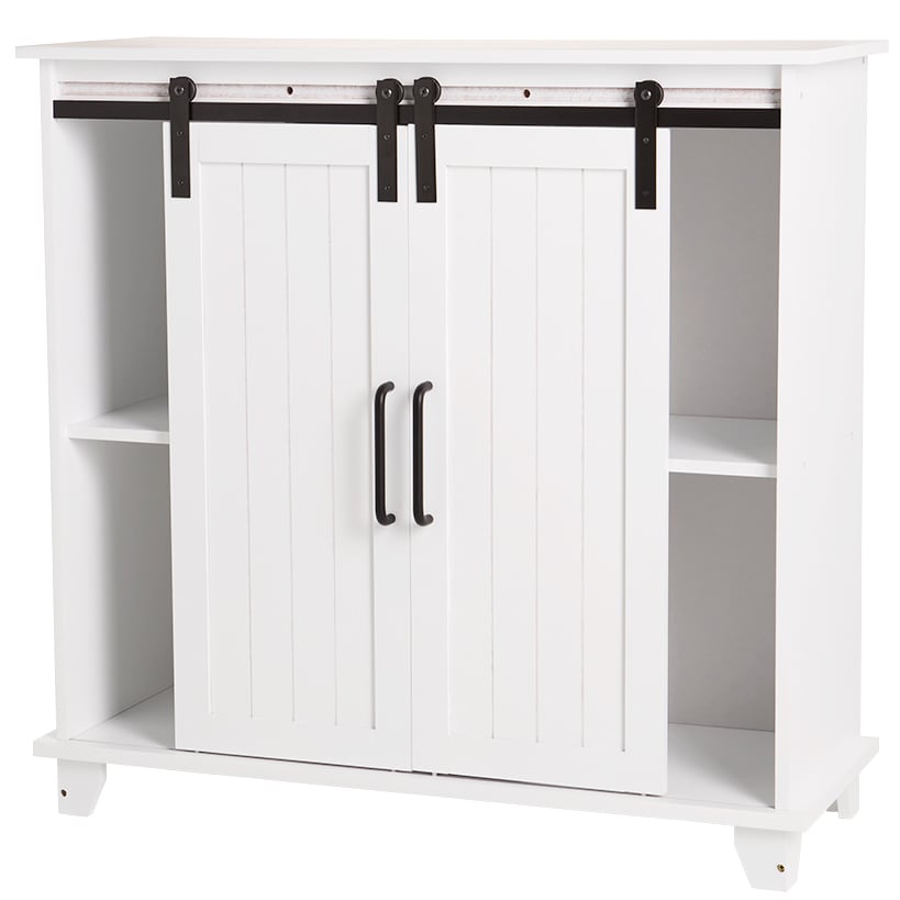 Storage Cabinet With Sliding Barn Style Door