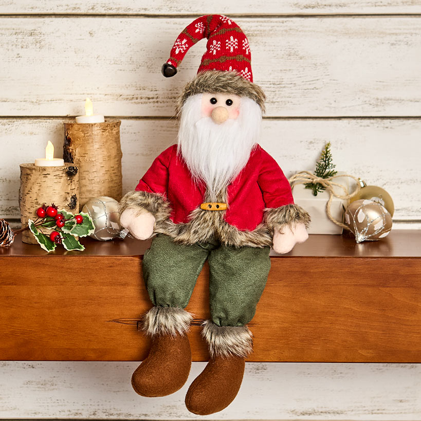 Ready for Winter Woodsy Figure or Set of 2 Ornaments#select-item_santa