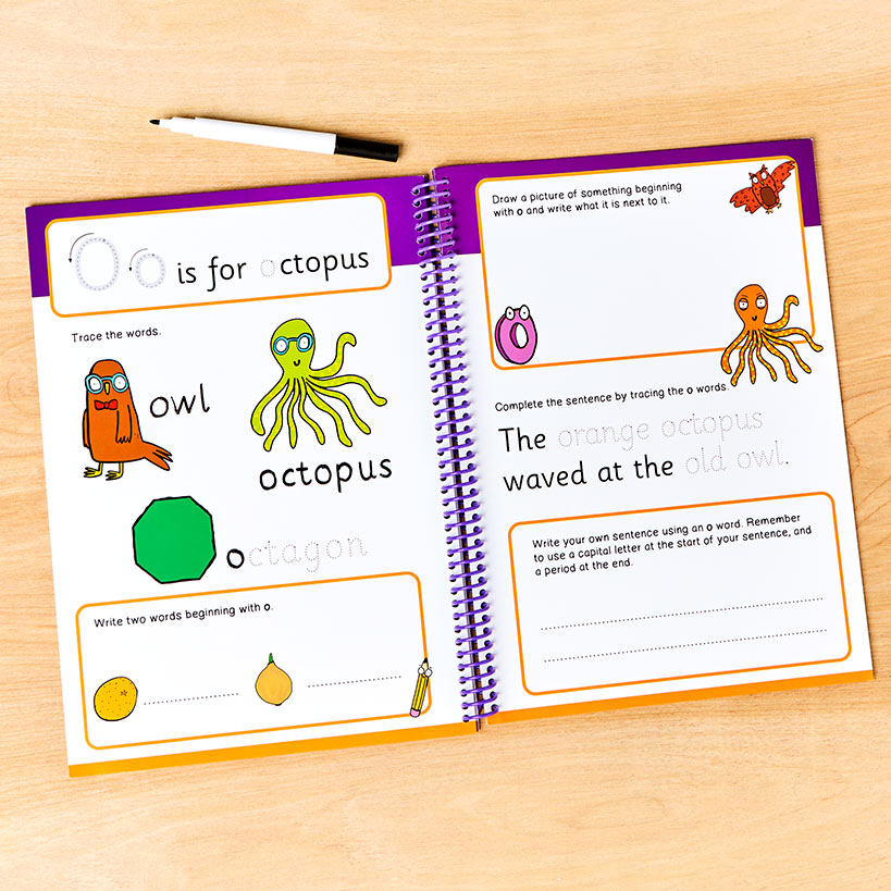 My First Wipe And Clean Workbook With Pen ABC 123 Math Or English#select-book_early-english