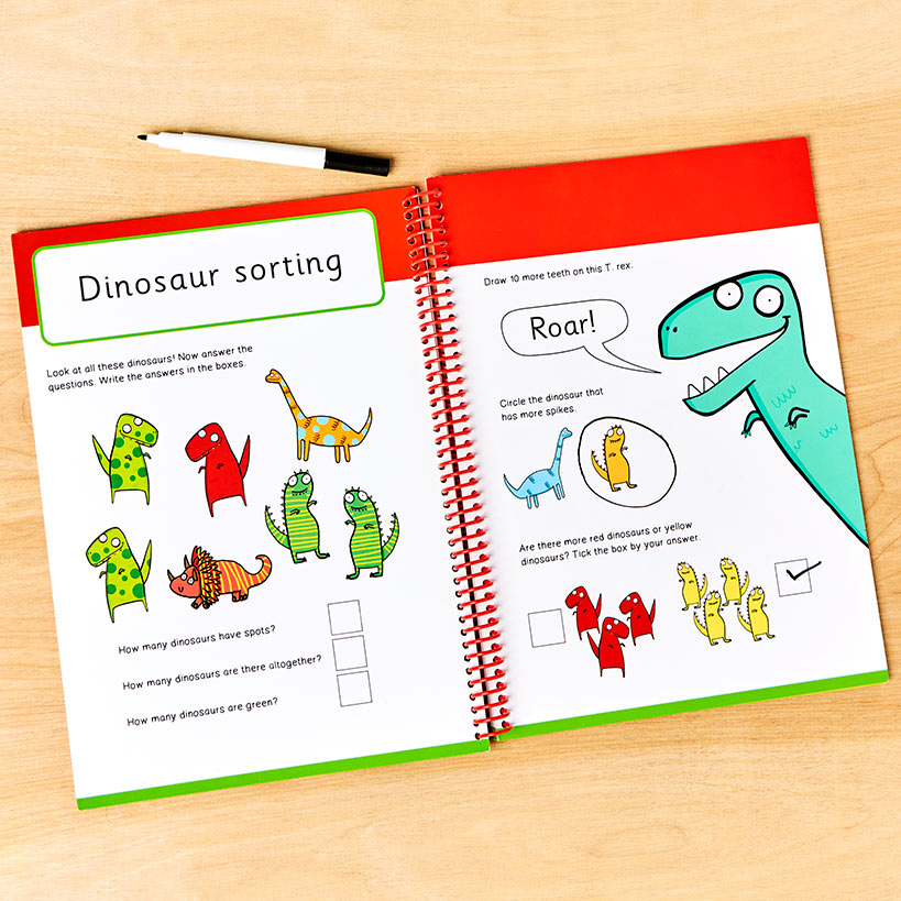 My First Wipe And Clean Workbook With Pen ABC 123 Math Or English#select-book_123