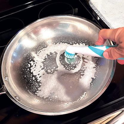 Zippi® Power Scrubber - Effortless Cleaning, 4 Interchangeable Brush Heads