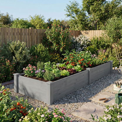 Over Ground Raised Garden Bed 96x28x10'', Large Long Planter Box for Outdoor, Tool-Free Assembly - image 3