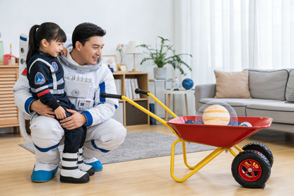 Children's metal trolley, Load-bearing capacity: 33LBS,children's heavy vehicle, metal structure two-wheeled trolley, steel pallet, can be used in gardens, loading leaves, soil, sand, etc. (red) - image 8