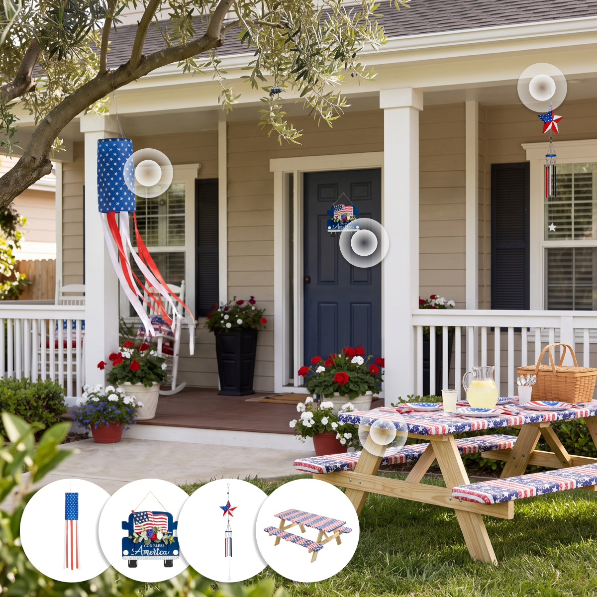 Stars, Stripes &  Outdoor Cheer