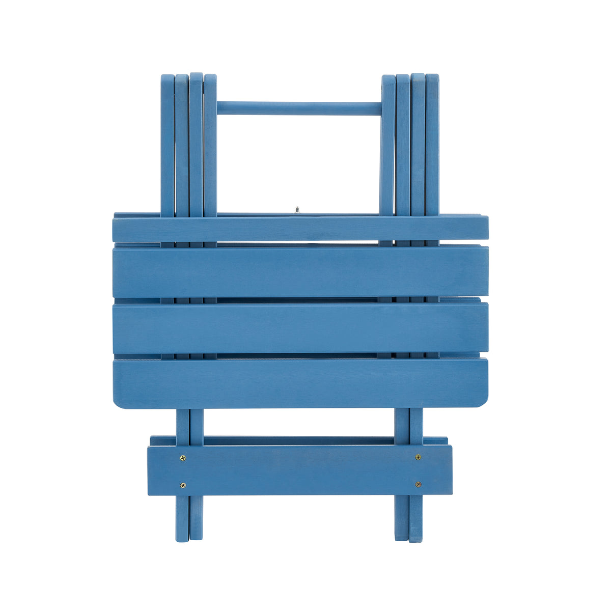 Folding Square Table Patio Outdoor solid wood Table for Backyard, Balcony, Portable Design Space-Saving Blue Color - image 15
