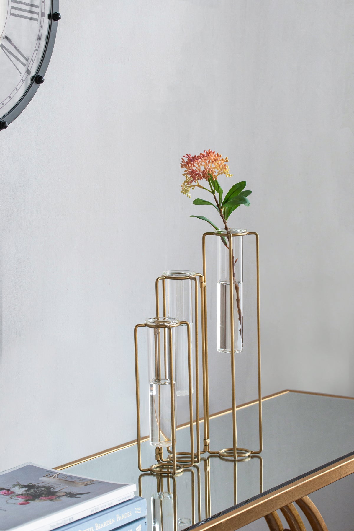 8.5x2.8x15.3 Oversized Pedestal Beaker Vase - image 9