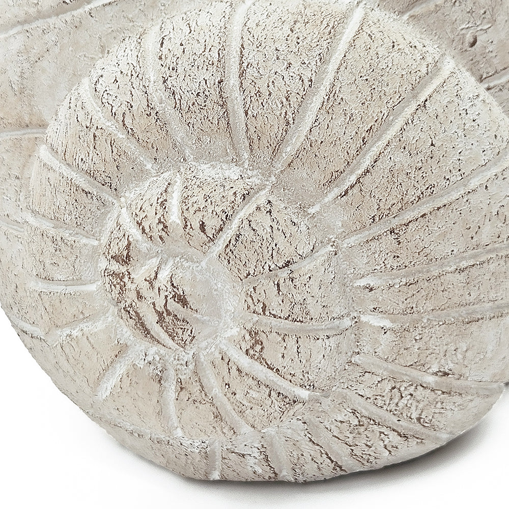 9.5x8.3x6" Decorative Sand and Cement Snail Planter with Textured Beige Finish - image 7
