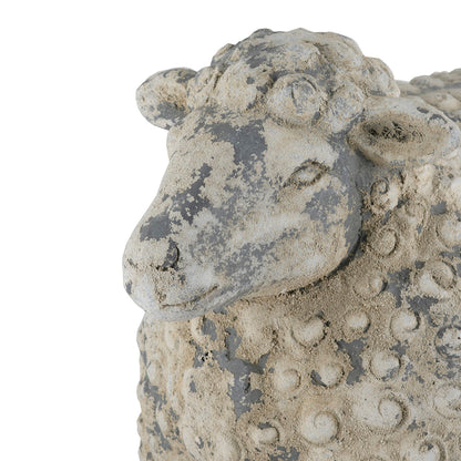 18x9.5x14" Magnesium Sheep Figurine with Weathered White and Gray Finish - image 3