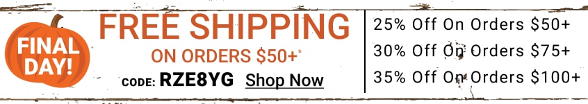 Free shipping on orders $50+. Shop Now