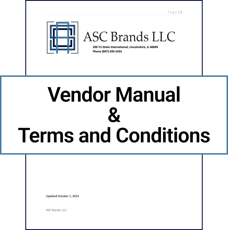 Vendor manual & terms and conditions