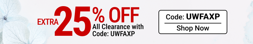 Shop an extra 25% off clearance